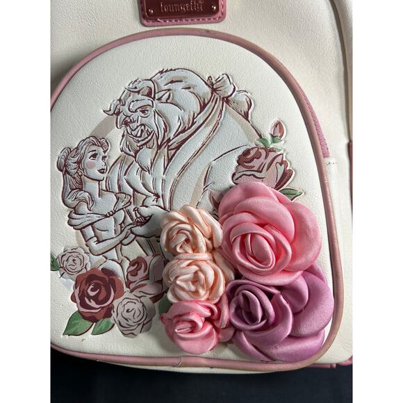 Disney Loungefly Back Pack & Wallet  Beauty & Beast - Picture 2 of 11